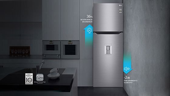Refrigeradora mostrando el ahorro de energía